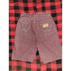 Vintage Wrangler Shorts Red Size 16 Waist 26 Maroon Mom Jean Short